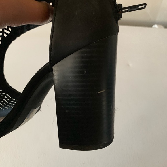 Braided Cut-out chunky heel sandals - Picture 6 of 7